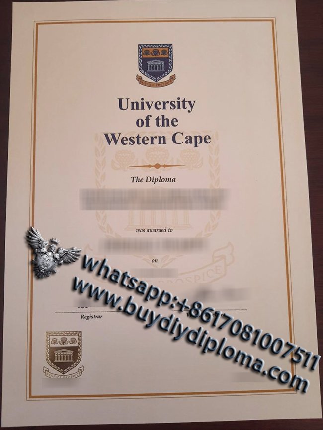 University of the Western Cape Credentials, UWC Credentials sample