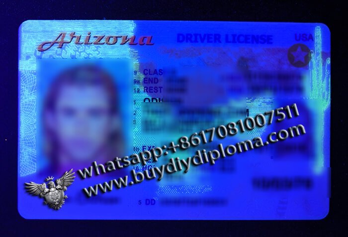 Arizona Novelty Scannable DRIVER LICENSE USA Arizona Novelty Scannable DRIVER LICENSE USA