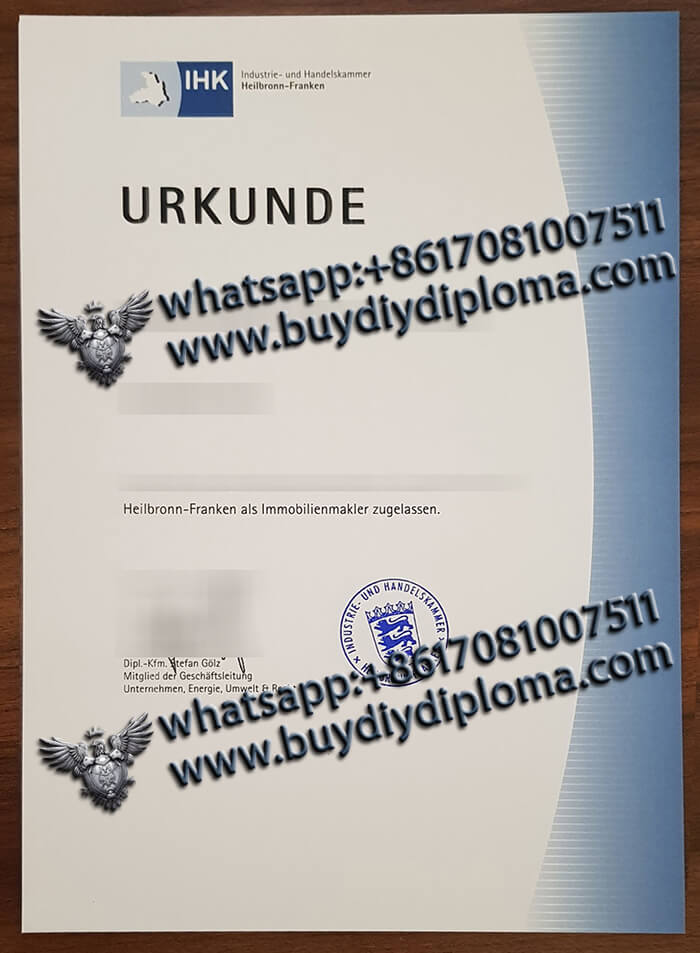 IHK Urkunde Qualification