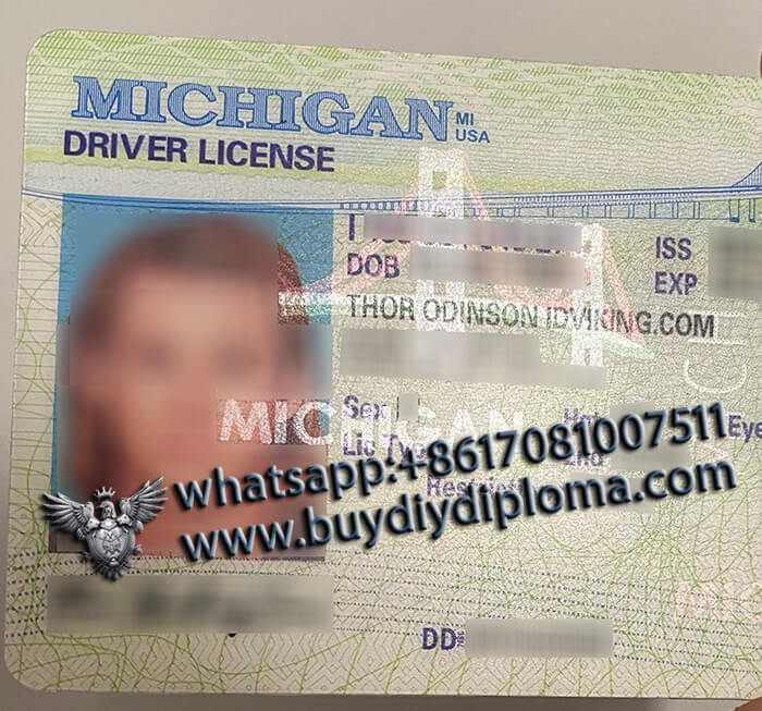 USA Michigan (MI) Scannable Drivers License USA Michigan (MI) Scannable Drivers License