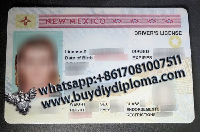USA New Mexico (NM) Scannable Drivers License USA New Mexico (NM) Scannable Drivers License