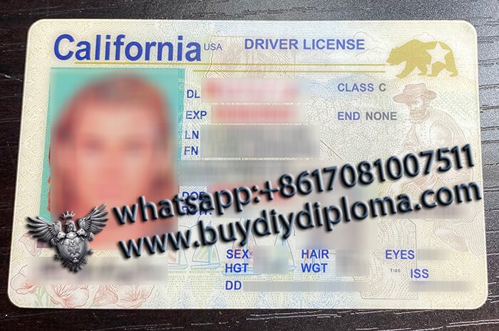 California Novelty Scannable DRIVER LICENSE USA California Novelty Scannable DRIVER LICENSE USA