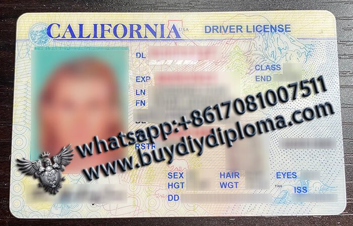 Old California Novelty Scannable DRIVER LICENSE USA