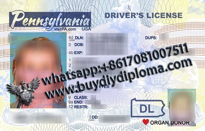 USA Pennsylvania NEW (PA) Scannable Drivers License USA Pennsylvania NEW (PA) Scannable Drivers License