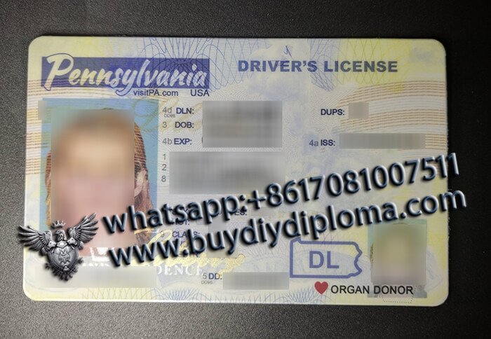 USA Pennsylvania NEW (PA) Scannable Drivers License USA Pennsylvania NEW (PA) Scannable Drivers License