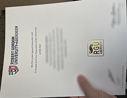 Robert Gordon University Credentials