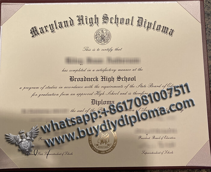 Broadneck High School Qualification