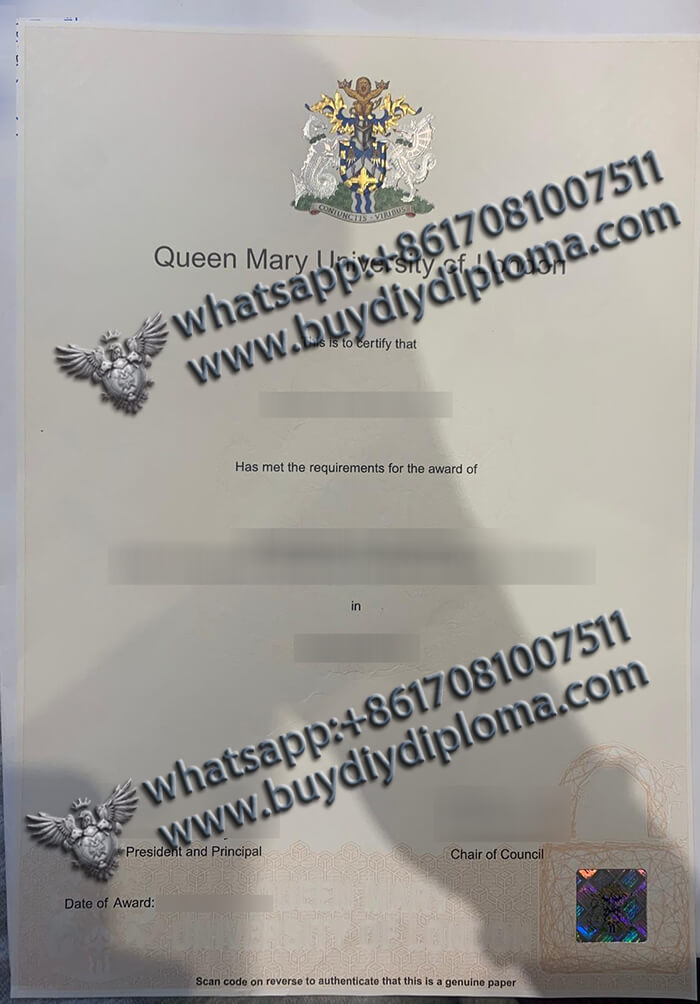 Queen Mary University of London Credentials Queen Mary University of London Credentials