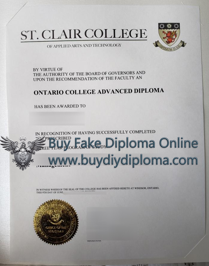 St. Clair College Credentials