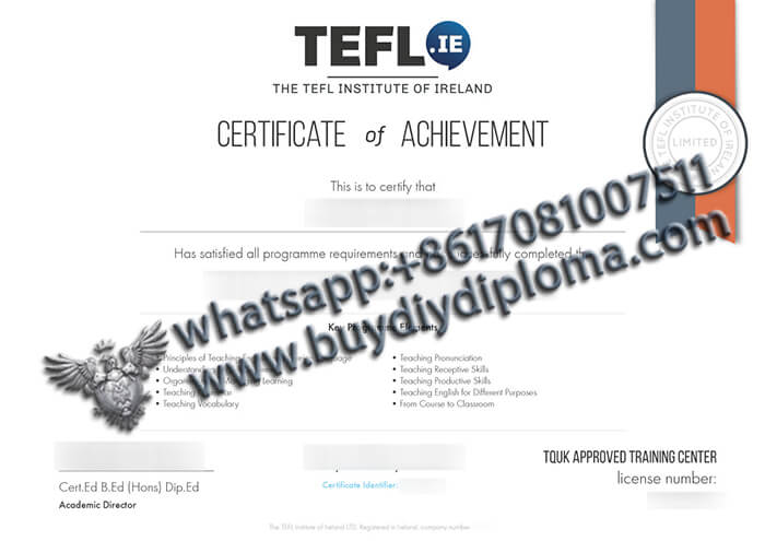 Teaching English as a second or foreign language Credentials