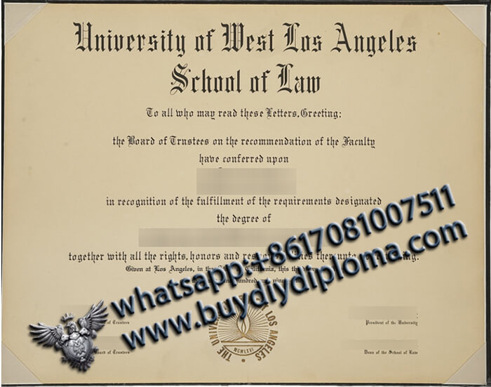 University of West Los Angeles school of Law Qualification