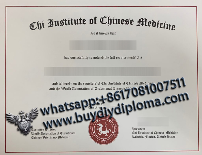 Chi institute of chinese medicine Credentials
