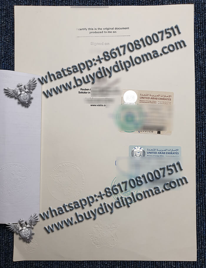 United Arab Emirates Credentials Apostille