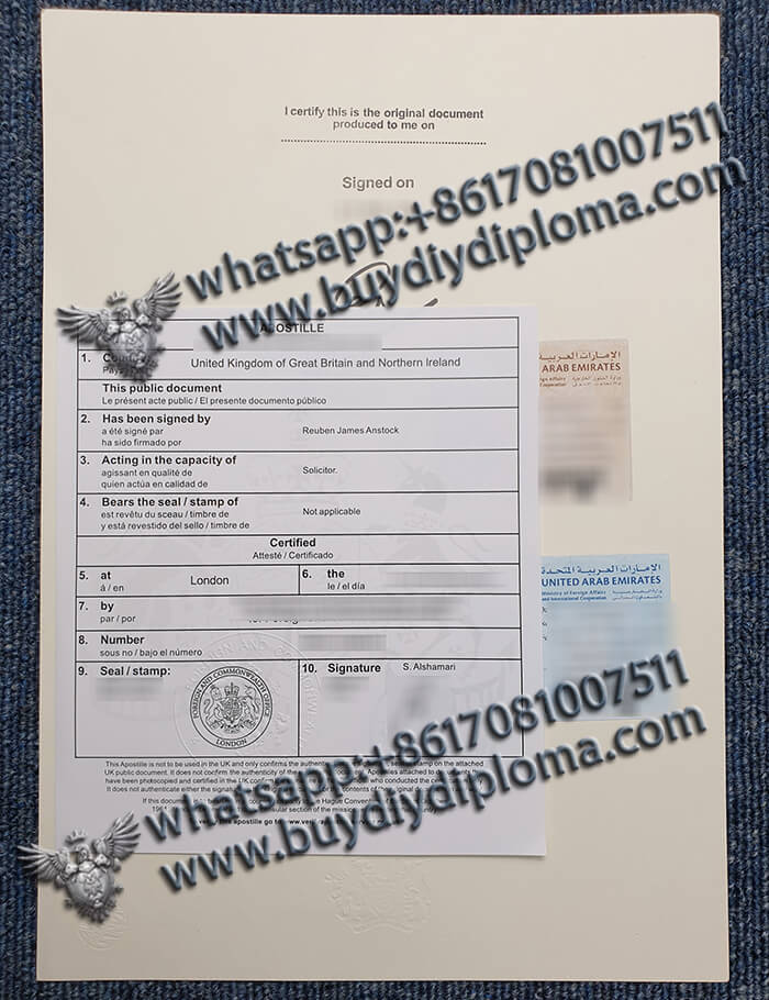 United Arab Emirates Credentials Apostille
