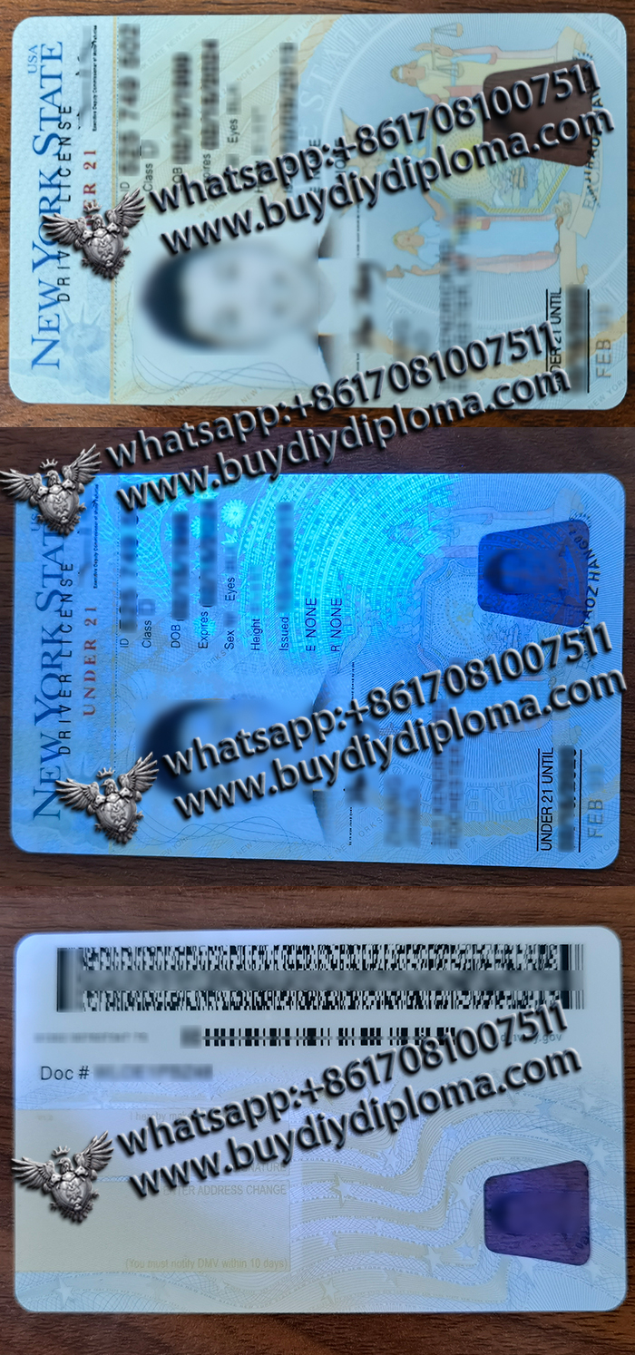 Vertical New York driver license Vertical New York driver license