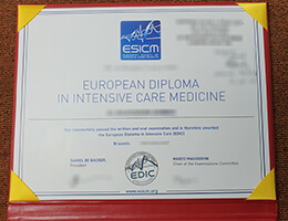 european society of intensive care medicine Credentials