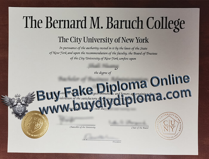 Bernard M. Baruch College Credentials 