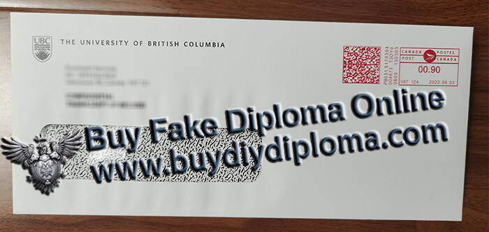 Realistic University of British Columbia Academic record Envelope