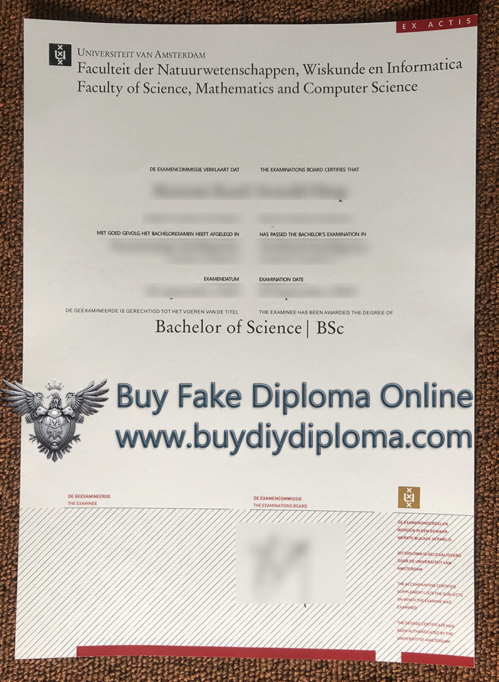 University of Amsterdam BSc Qualification