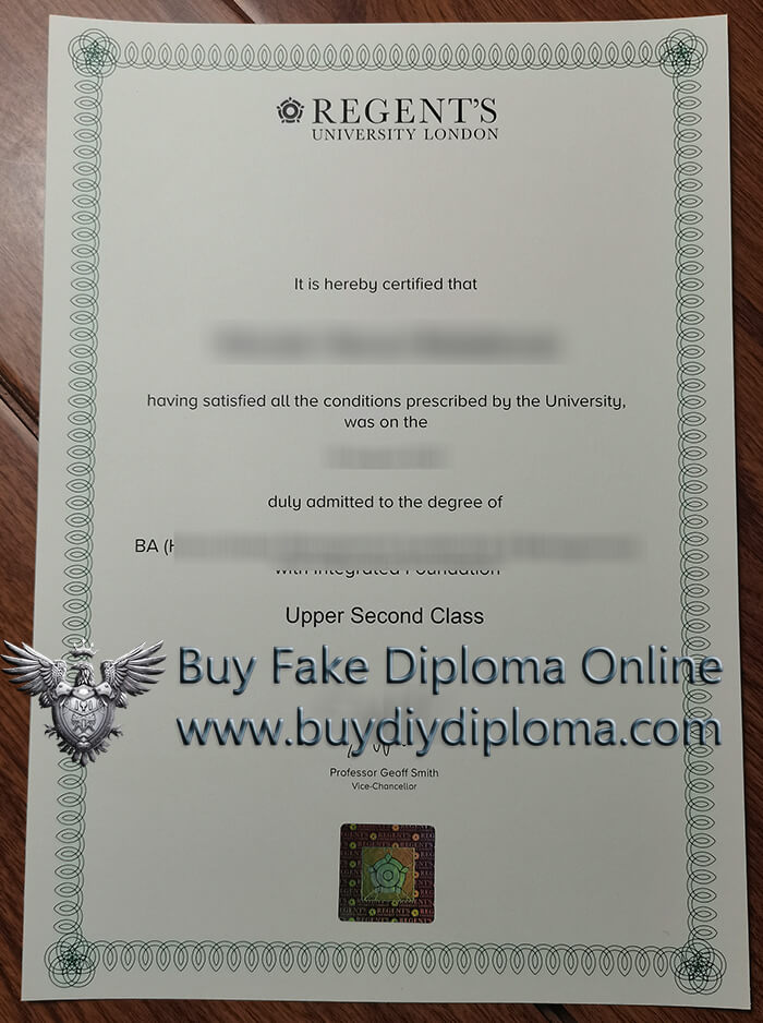 Regent's University London Qualification 