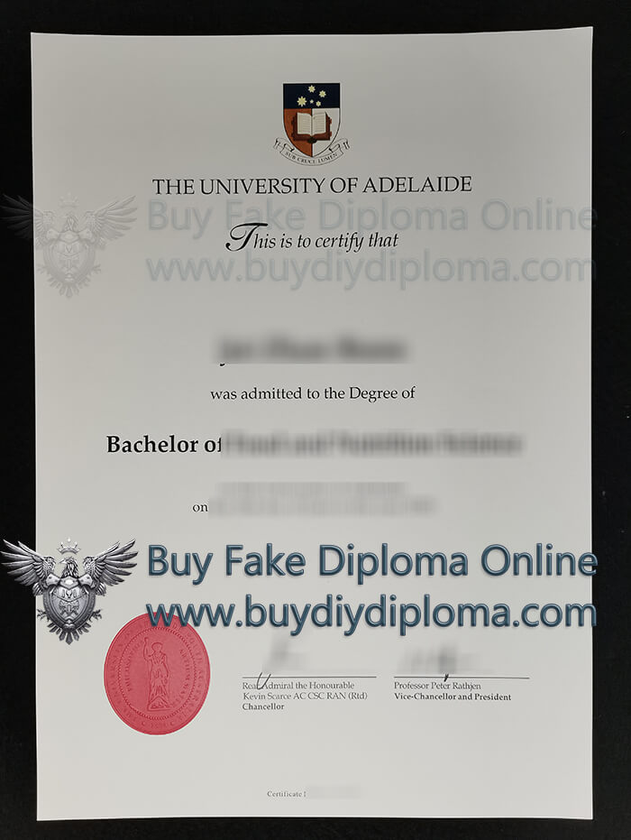 University of Adelaide Credentials, University of Adelaide Qualification