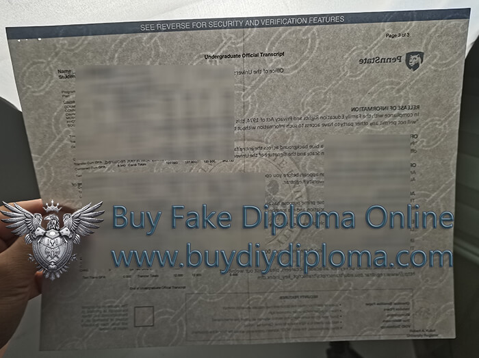 Penn State Watermark Academic record