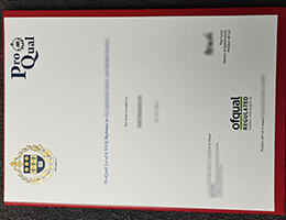 Proqual level 6 NVQ Credentials