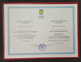 Odessa National Medical University Credentials