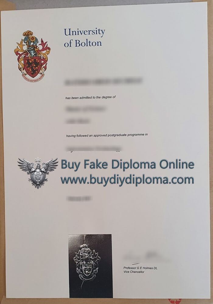 University of Bolton Qualification University of Bolton Qualification