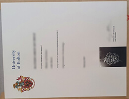 University of Bolton Qualification