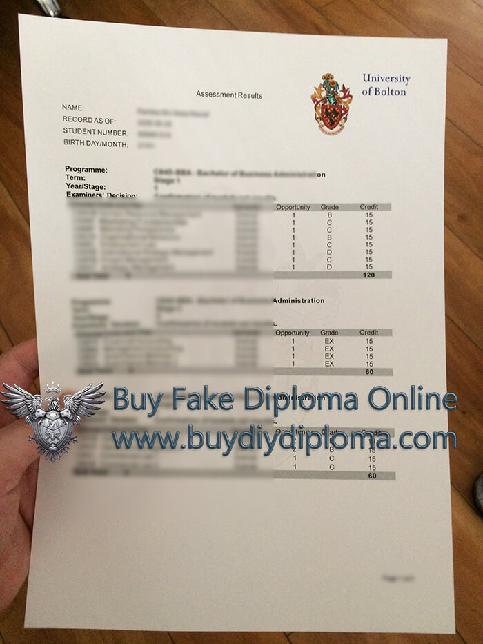 University of Bolton Academic record University of Bolton Academic record