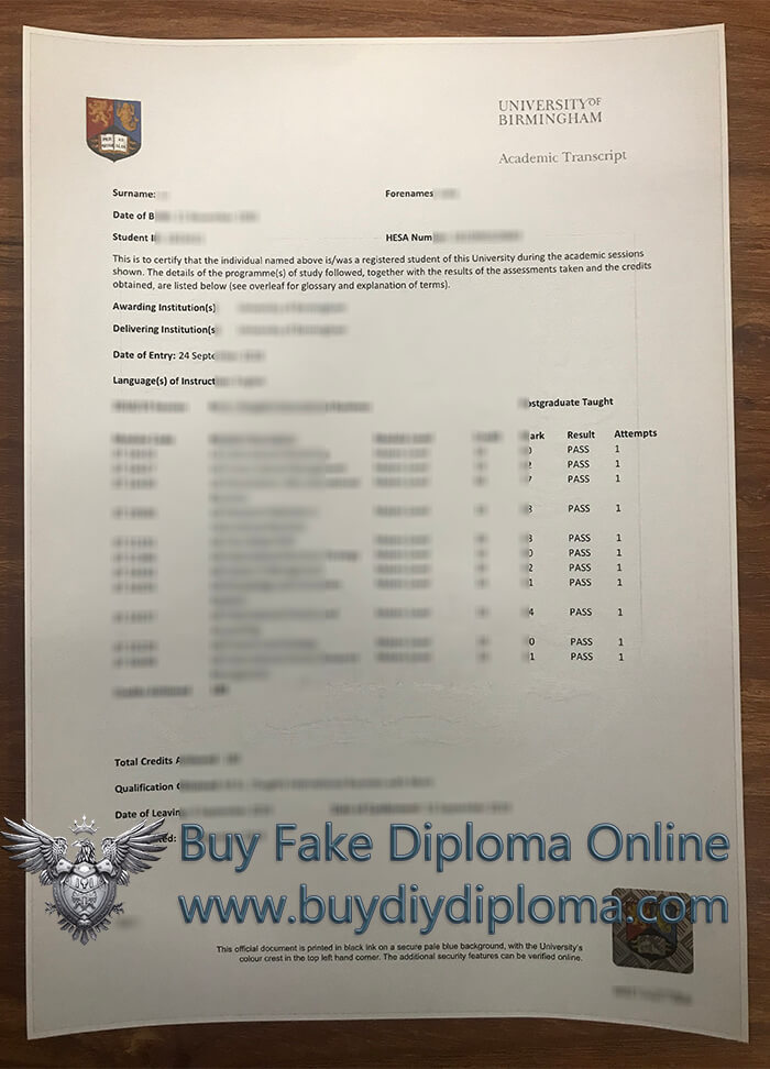 University of Birmingham Academic record University of Birmingham Academic record