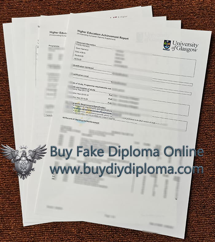 University of Glasgow Academic record