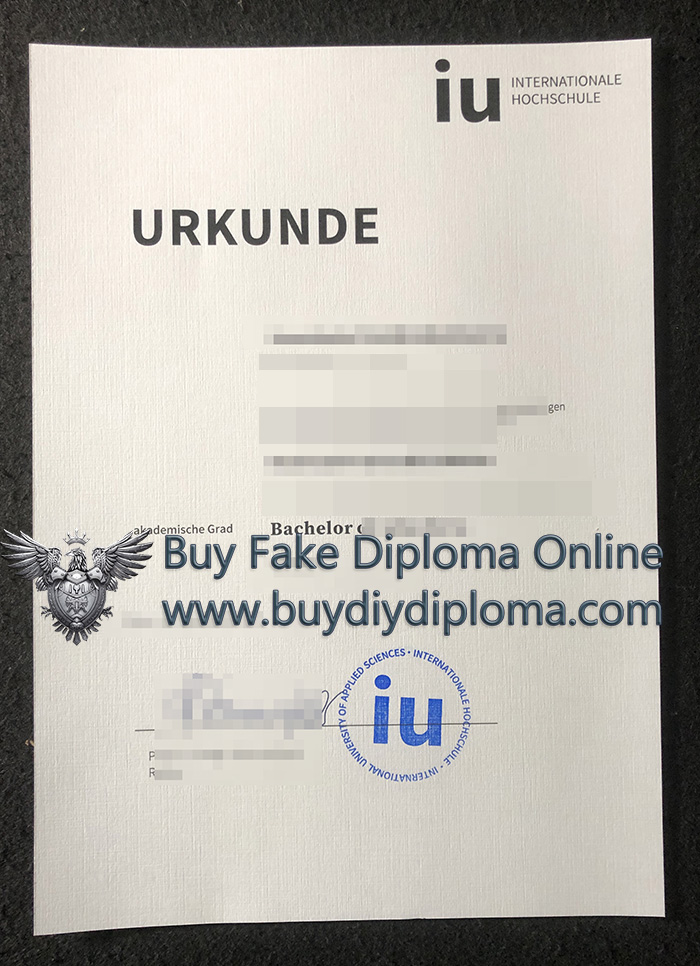 IU Internationale Hochschule Urkunde, IU Credentials IU Internationale Hochschule Urkunde, IU Credentials