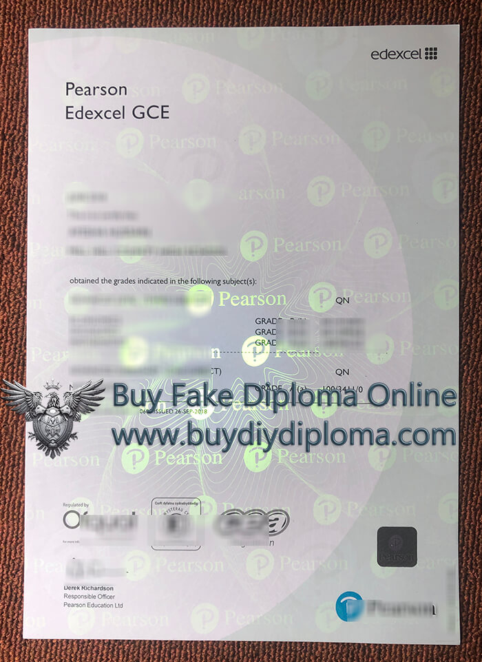 Pearson Edexcel GCE Credentials