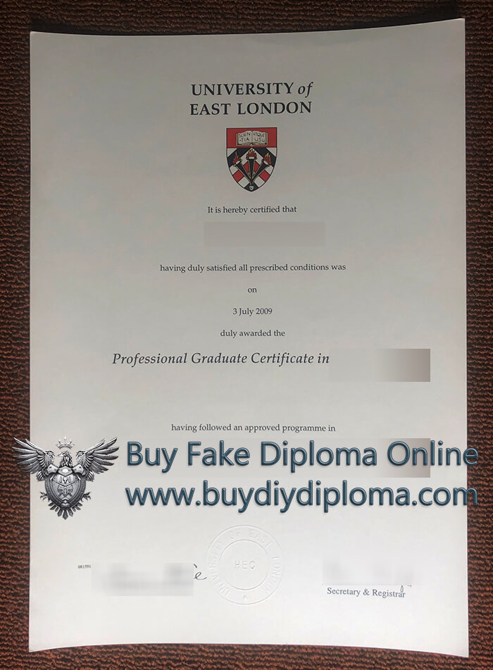 UEL Qualification, University of East London Professional Graduate Credentials
