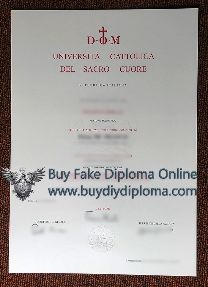 Università Cattolica del Sacro Cuore Credentials
