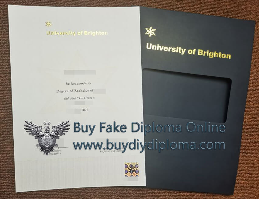 University of Brighton Credentials and cover