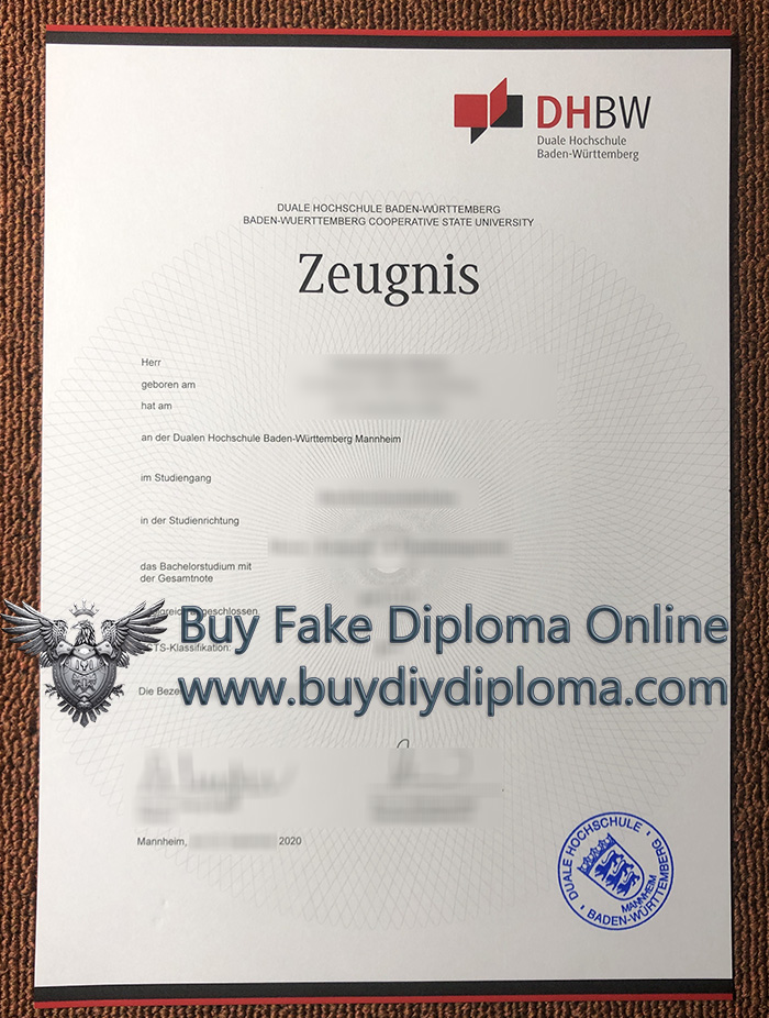 DHBW Zeugnis DHBW Zeugnis