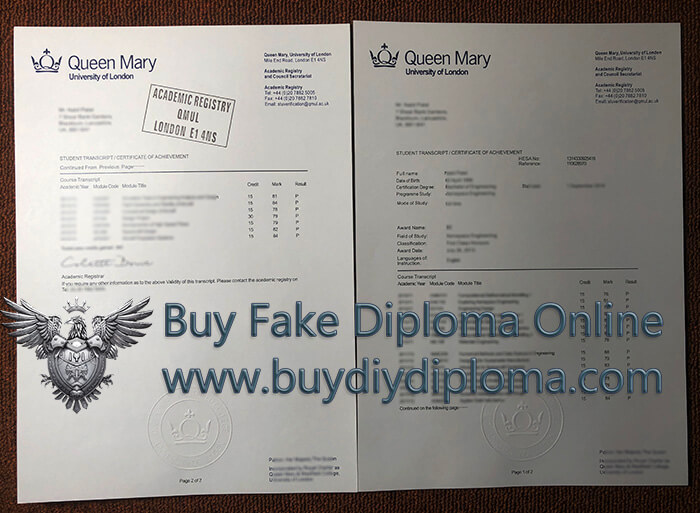 QMUL Academic record