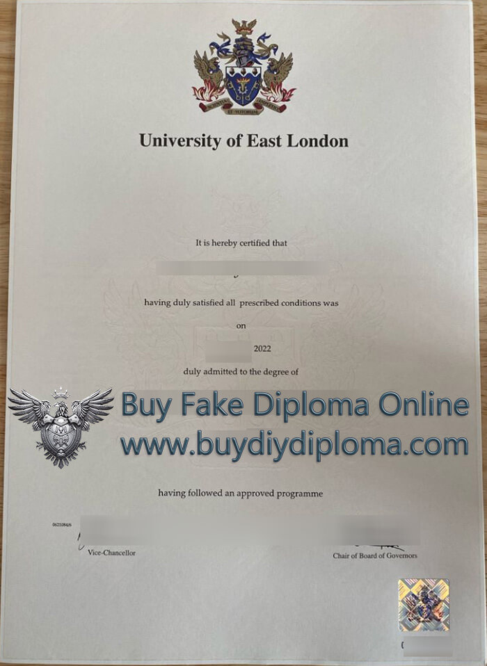 University of East London Qualification