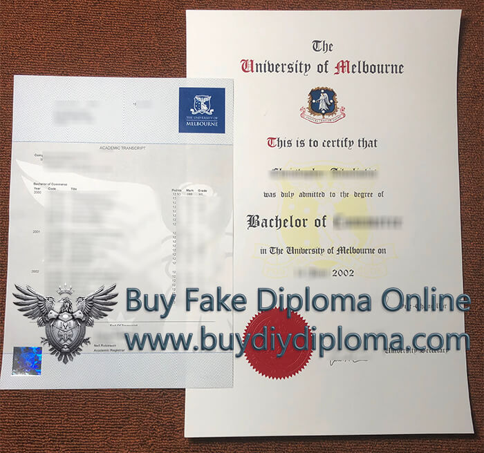 University of Melbourne Qualification with Academic record University of Melbourne Qualification with Academic record