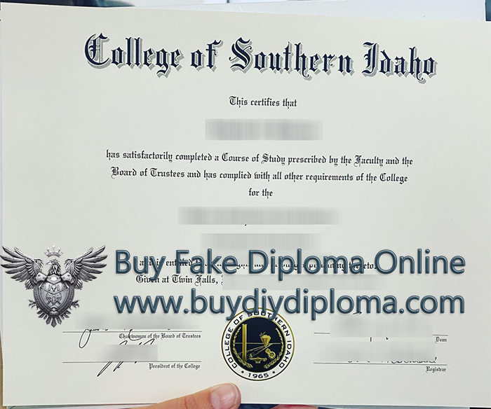 College of Southern Idaho Credentials