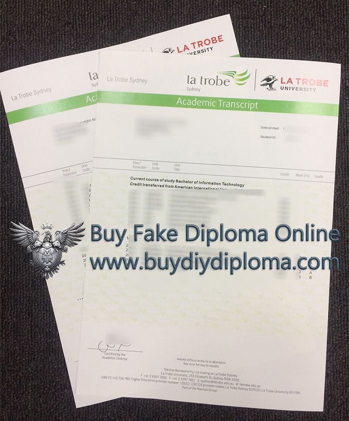 La Trobe University Academic record