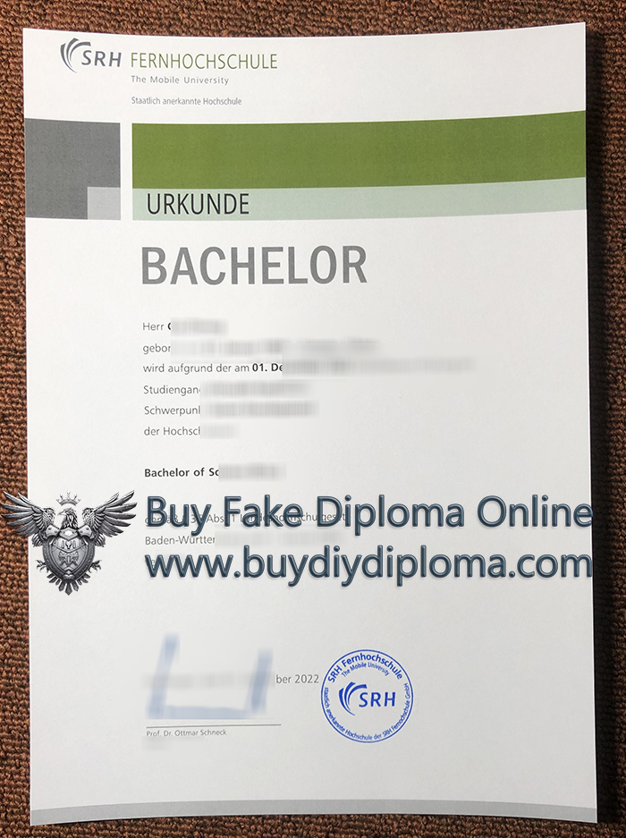 SRH Fernhochschule Urkunde, The Mobile University Qualification, Get a Novelty Credentials SRH Fernhochschule Urkunde, The Mobile University Qualification