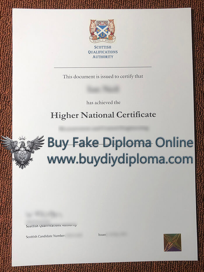 Novelty SQA Higher National Credentials