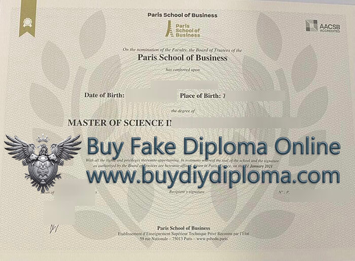 Paris School of Business Credentials