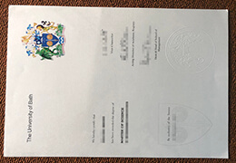 University of Bath diplomaUniversity of Bath Credentials