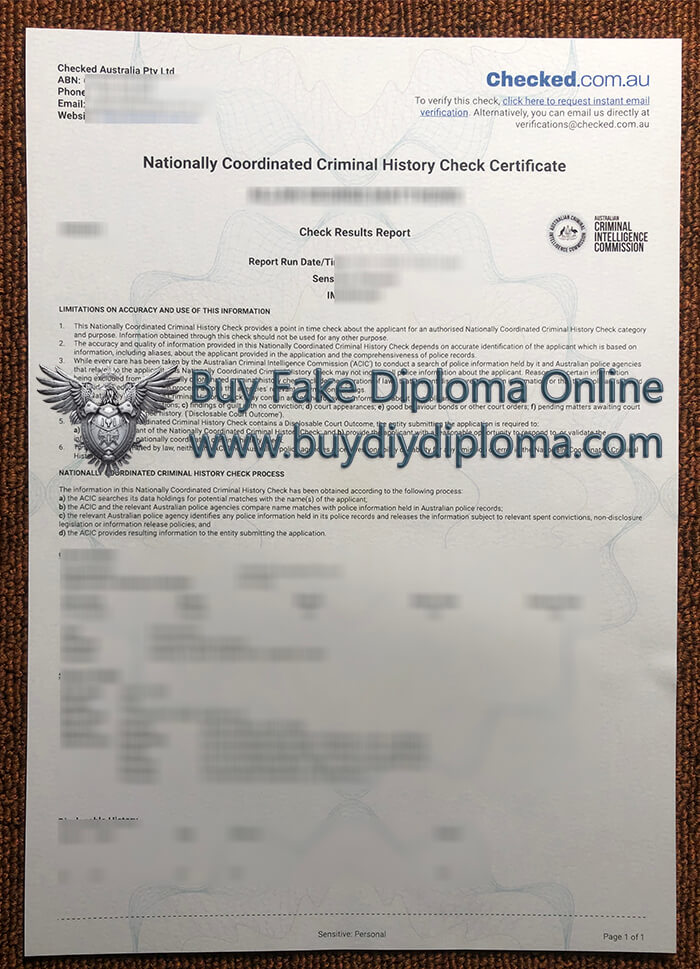 Australia NCCHC Credentials