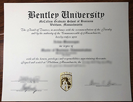 Bentley University Credentials Credentials